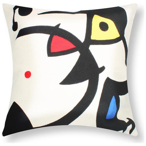 Set Di 2 Copricuscini Ricamati Art Prismus 45x45 Cm - Foto 1