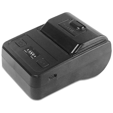 Stampante Termica Portatile Bluetooth Eu 58mm - Connettività Usb, Compatibile Con Android, Ios E Windows Black - Foto 1