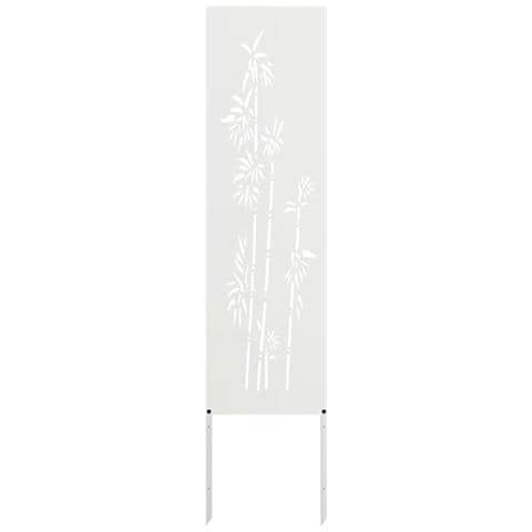 Schermo per privacy in giardino Floreale Bianco 32 x 140 cm - Foto 1