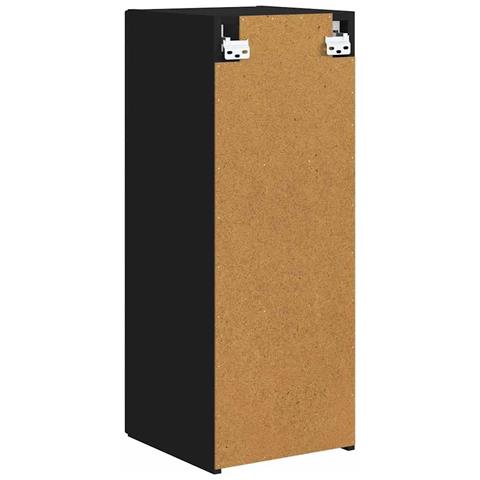 Mobile TV da parete 2 pcs Nero 30 x 31 x 80 cm - Foto 9