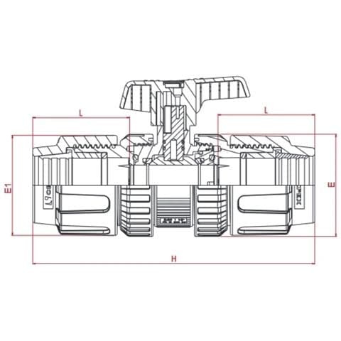 Raccordo Pe Con Valvola A Sfera 32mm  Giunto A Compressione Per Acqua Potabile - Foto 2