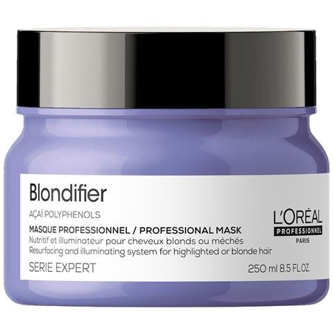 L'oreal Professionnel, Serie Expert Blondifier, Polifenoli Di Acai, Maschera Crema Trattamento Capelli, Risistemazione E Illuminazione, 250 Ml - Foto 1