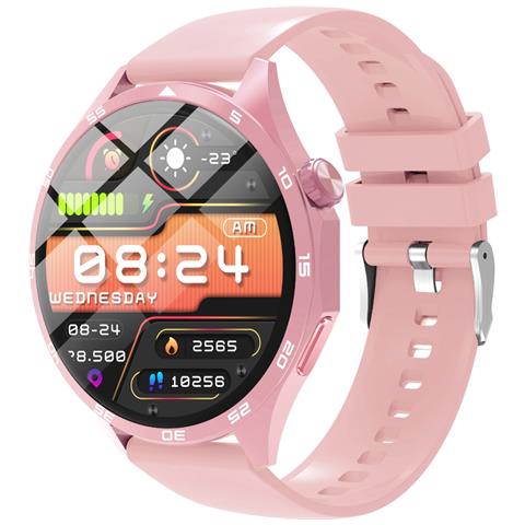 Smartwatch Multifunzionale Con Chiamate Bluetooth, Monitoraggio Della Frequenza Cardiaca E Quadrante Personalizzabile Pink - Foto 1