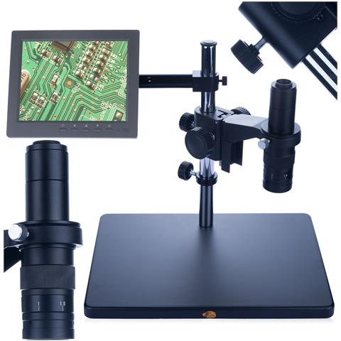 Mikroscopio Digitale Earth Pro Mcep-0.5x - Zoom 7x-45x, Oculare Rotante 360° | Ottica Di Alta Qualità | Uso Professionale In Elettronica, Biologia, Geologia - Foto 1