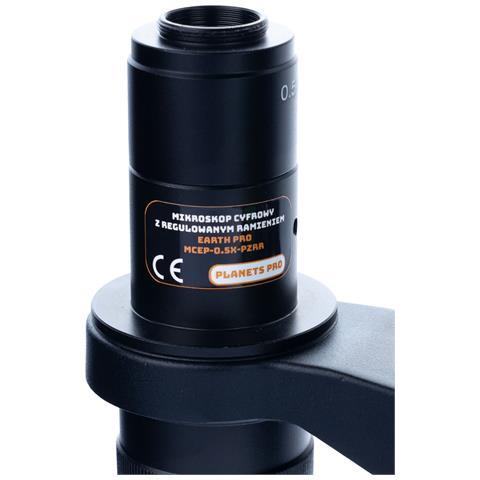 Mikroscopio Digitale Earth Pro Mcep-0.5x-pzrr - Zoom 7-45x, Braccio Regolabile | Oculare 360°, Led 56x | Uso In Elettronica, Biologia, Geologia - Foto 8