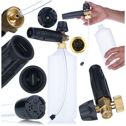 Pistola Schiumogena S0301 1000ml - Ugello 1,23mm | Max Pressione 220bar | Compatibile Con Idropulitrici G1/4f - Foto 1