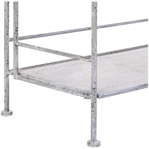 Espositore In Metallo Con 4 Ripiani Grigio 77,47x36,2x179,71h Cm - Foto 8
