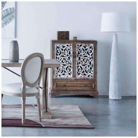 Armadio In Legno E Metallo Marrone 83x38x102h - Foto 2