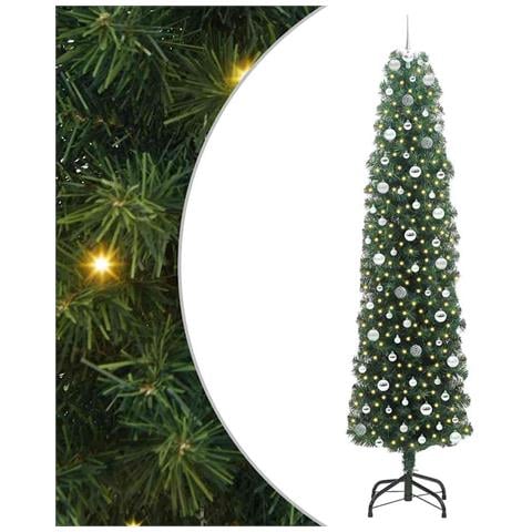 Albero di Natale artificiale con 300 LED Verde 240 cm - Foto 1