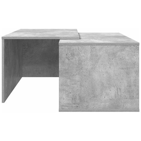 Set di Tavolini da Caffè 2 pcs Grigio cemento Legno multistrato - Foto 9