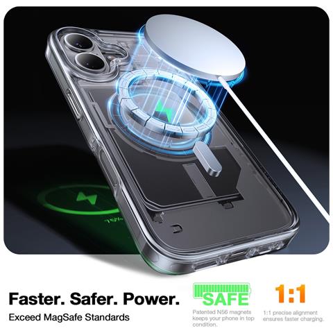 Cover per iPhone 16 Plus - TPU, Trasparente, MagSafe - Foto 2