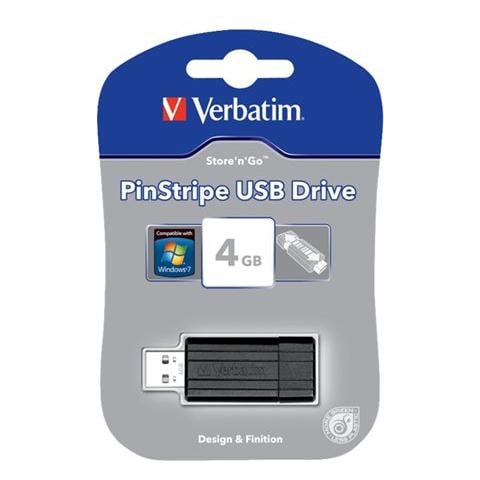 Chiavetta USB 4 Gb Store'n'Go PinStripe Interfaccia USB 2.0 Connettore Retrattile Colore Nero - Foto 4