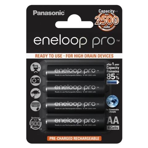 1x4 Panasonic Pro Mignon AA 2450 mAh - Europa - Foto 2