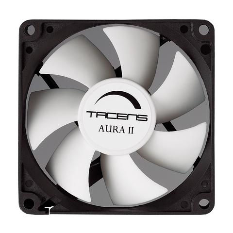 Aura II 8cm, Computer case, Ventilatore, Nero, Bianco, -10 - 65 °C, 12VDC - Foto 1