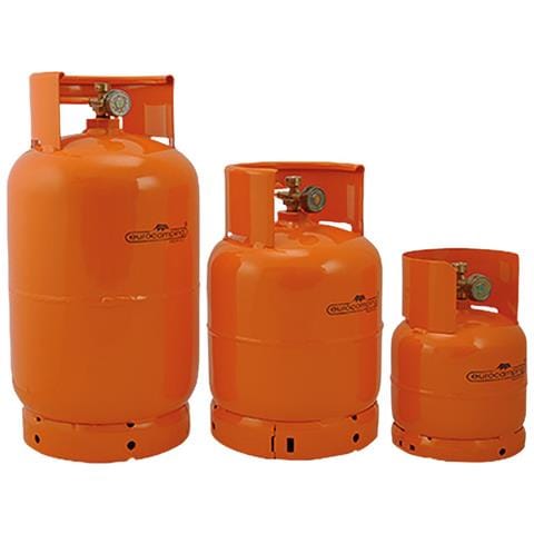 Bombola Gas Ricaricabile Eurocamping 1 Kg Campeggio Fornello Barbecue Arancio - Foto 4