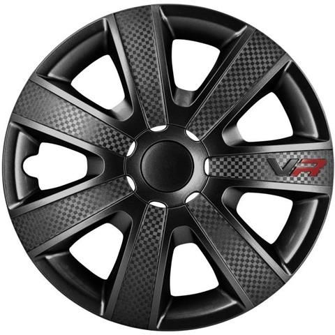 Autostyle Vr Nero Set Copricerchio Vr Nero / carbon Look / logo, 4 Pezzi - Foto 1