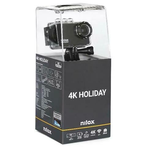 Action Cam 4K Naked NX4KHLD001 Sensore CMOS Mpixel Display 2" con 2 Batterie - Foto 5