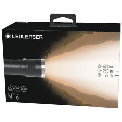 Led Lenser Mt6 Torcia A Mano Led Nero, Argento - Foto 2