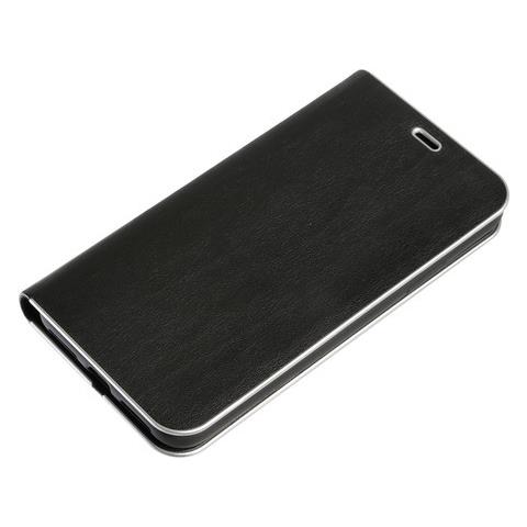Club, Cover A Libro In Similpelle - Apple Iphone X - Nero / argento - Foto 1