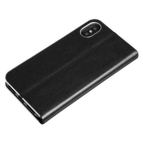 Club, Cover A Libro In Similpelle - Apple Iphone X - Nero / argento - Foto 2