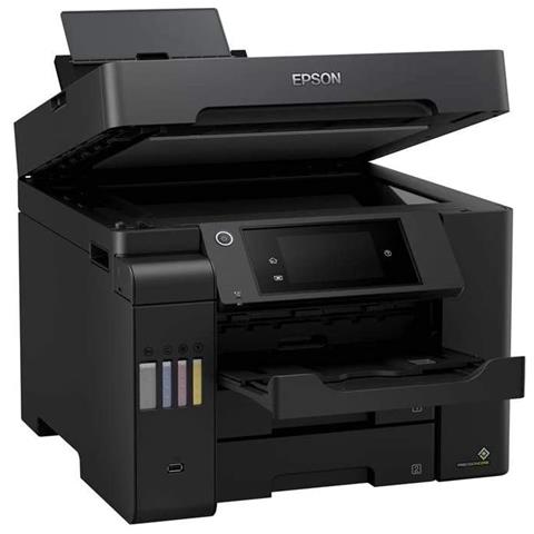 Stampante Multifunzione EcoTank ET-5850 Inkjet a Colori Stampa Copia Scansione Fax A4 32 ppm Wi-Fi / Ethernet / USB - Foto 2