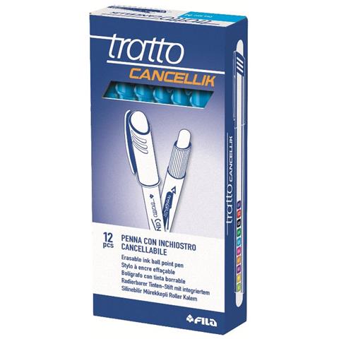 Penna Cancellabile Tratto Cancellik Azzurro - Diametro Punta 0,4Mm - Confezione Da 12 Pezzi - Foto 1
