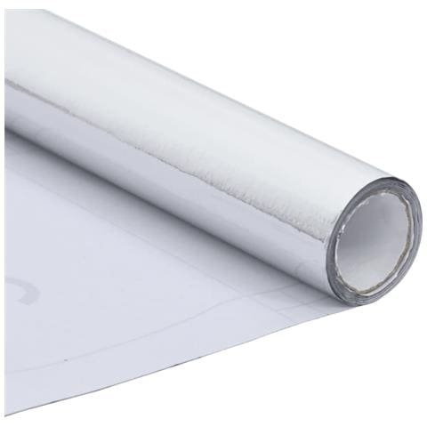 Pellicola Autoadesiva Per Mobili Argento Lucido 500x90 Cm Pvc - Foto 2