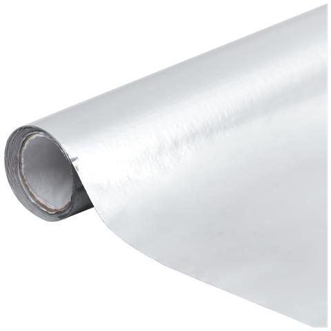 Pellicola Autoadesiva Per Mobili Argento Lucido 500x90 Cm Pvc - Foto 6