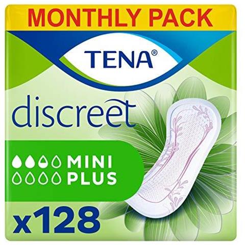 Lady Mini Plus Discreet Asciugamani Per La Luce Della Vescica Debolezza Mensile Confezione Da 128 Incontinenza Pads Per Le Donne - Foto 1