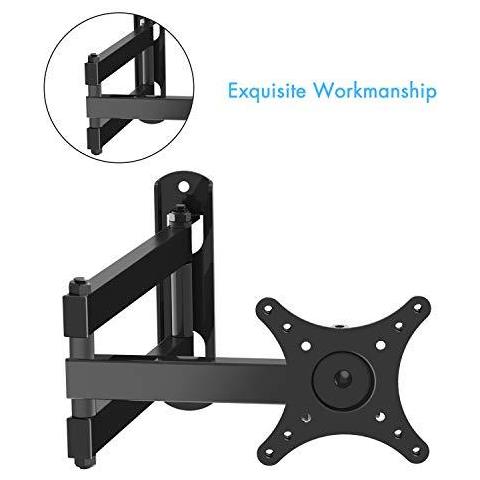 Tv Wall Bracket Girelle Tilt Estende Ruota Tv Wall Mount Per 10-32 Televisori Pollici Fino A 20kg Max Vesa 100x100mm - Foto 2