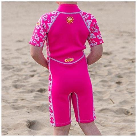 Per I Pi Piccoli Tre Millimetri Shorty Estate Muta Di Kid Con Spf 50 Per Ragazzi E Ragazze Hibiscus-rosa Et 1 - Foto 2