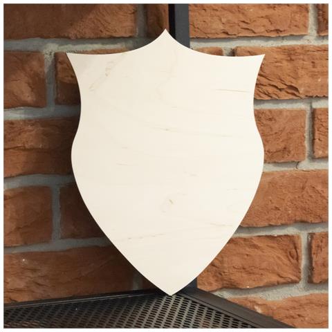 2 X Forme Di Scudo | Ritagli In Legno Compensato | 30 X 24 Cm | Forme Non Dipinte | Perfette Per Dipingere, Decorare, Decoupage O Come Regalo - Foto 2