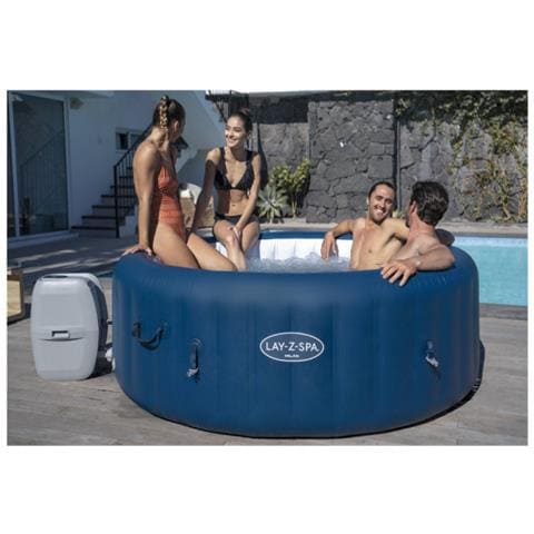 Spa Rotonda Gonfiabile - 6 Posti - 196 X 71 Cm - Wifi - Lay-z-spa Milan Airjet Plus - 60029 - Foto 5