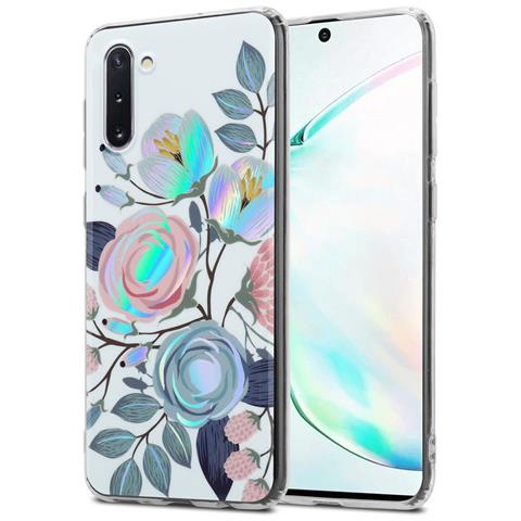 Custodia Compatibile Con Samsung Galaxy Note 10 Con Peonie Fiori - Coperchio Protettivo In Silicone Tpu Con Motivo Floreale - Foto 1