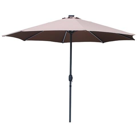 Manarola Ombrellone Rotondo Con Led Cioccolato 2,92 X 2,92 M - Foto 5