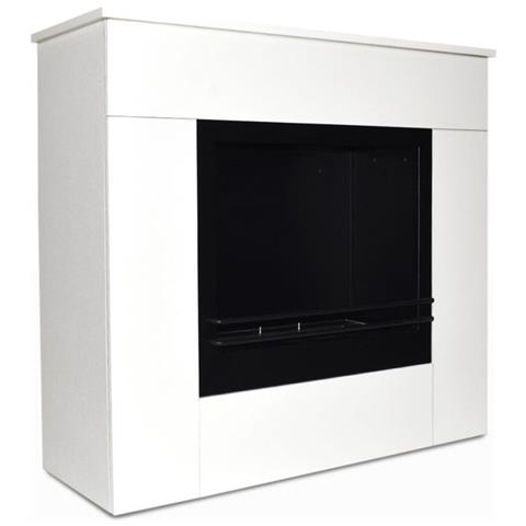 Camino A Bioetanolo Da Terra In Legno Bianco Michelangelo 96x36x90h - Foto 10