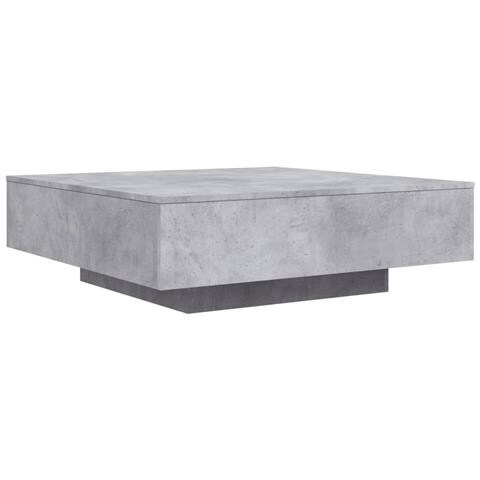 Tavolino Salotto Grigio Cemento 100x100x31 Cm Legno Multistrato - Foto 2