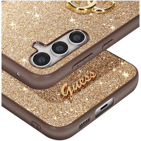 Cover Per Samsung Galaxy S23 Fe Paillette Silicone Rigida, Oro - Foto 5