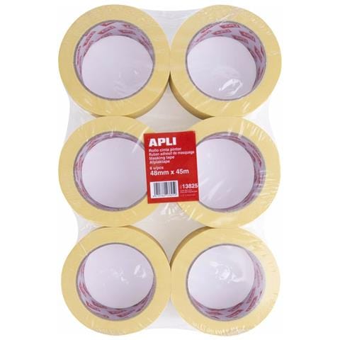 Nastro Adesivo Pittore Carrozzeria Giallo 6 Unità (48 Mm X 45 M) - Foto 1