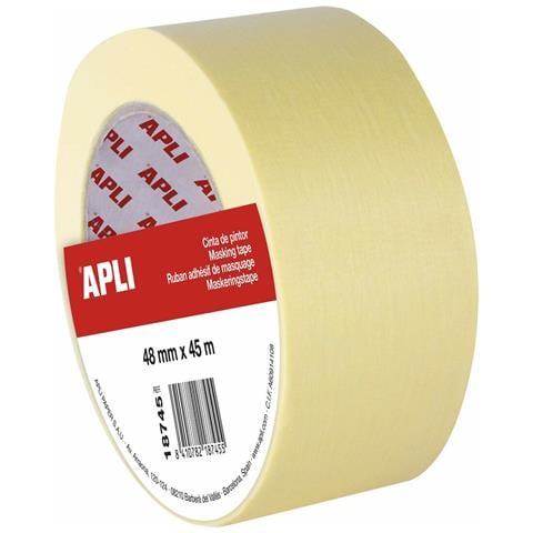 Nastro Adesivo Pittore Carrozzeria Giallo 6 Unità (48 Mm X 45 M) - Foto 3