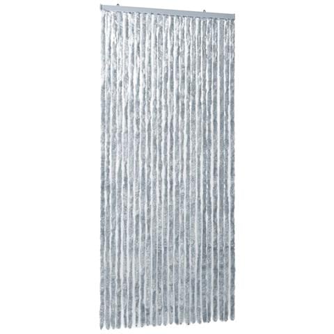 Tenda Antimosche Grigio E Bianca 100x230 Cm In Ciniglia - Foto 2