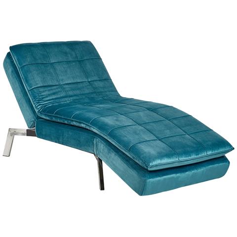 Chaise Longue Loiret Velluto Foglia Di Tè - Foto 2