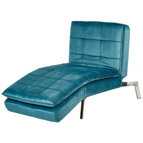 Chaise Longue Loiret Velluto Foglia Di Tè - Foto 7