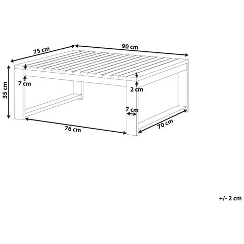 Tavolo Da Giardino Legno Chiaro Timor - Foto 6