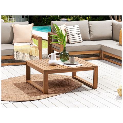 Tavolo Da Giardino Legno Chiaro Timor - Foto 1