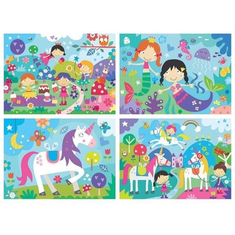Puzzle Progressivo 4 In 1 - Educa - Amici Fantastici - 20-80 Pezzi - Bambino - Cartoni Animati E Fumetti - Foto 1
