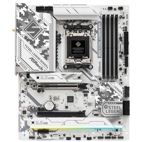 B650 Steel Legend Wifi - Amd - Sockel Am5 - Amd Ryzen 5 - Amd Ryzen 7 - Amd Ryzen 9 7th Gen - Ddr5-sdram - 192 Gb - Dimm (90-mxbn90-a0uayz) - Foto 1