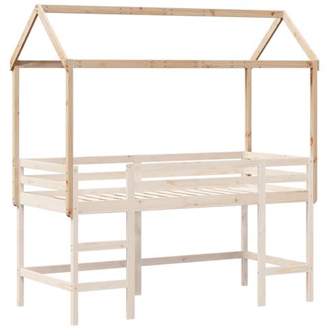 Tetto Per Letto Bambini 217x95,5x159 Cm Legno Massello Di Pino - Foto 3