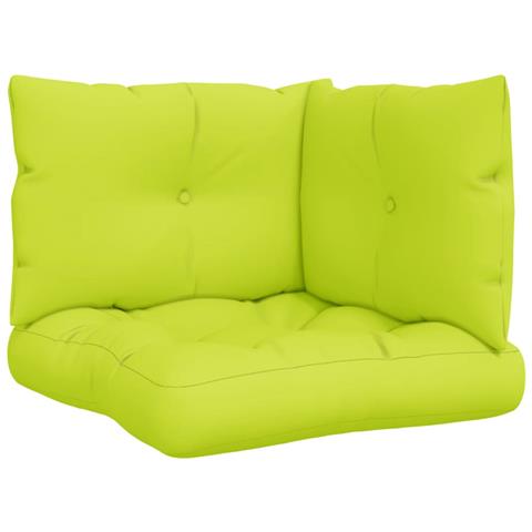 Cuscini Per Pallet 3 Pz Verde Intenso In Tessuto - Foto 2