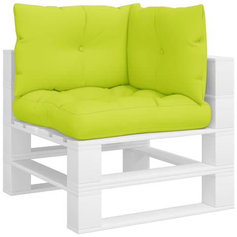 Cuscini Per Pallet 3 Pz Verde Intenso In Tessuto - Foto 3
